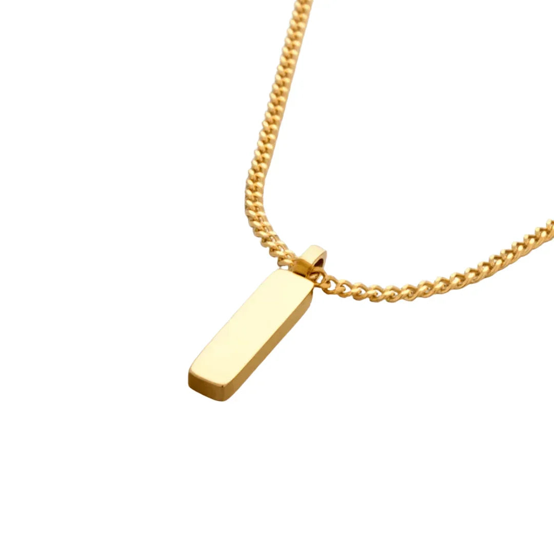 Minimalist Men's Necklace - Menfors - 200000639:285158CM Thickness 1MM;200001034:17053024YX44940 Gold Color