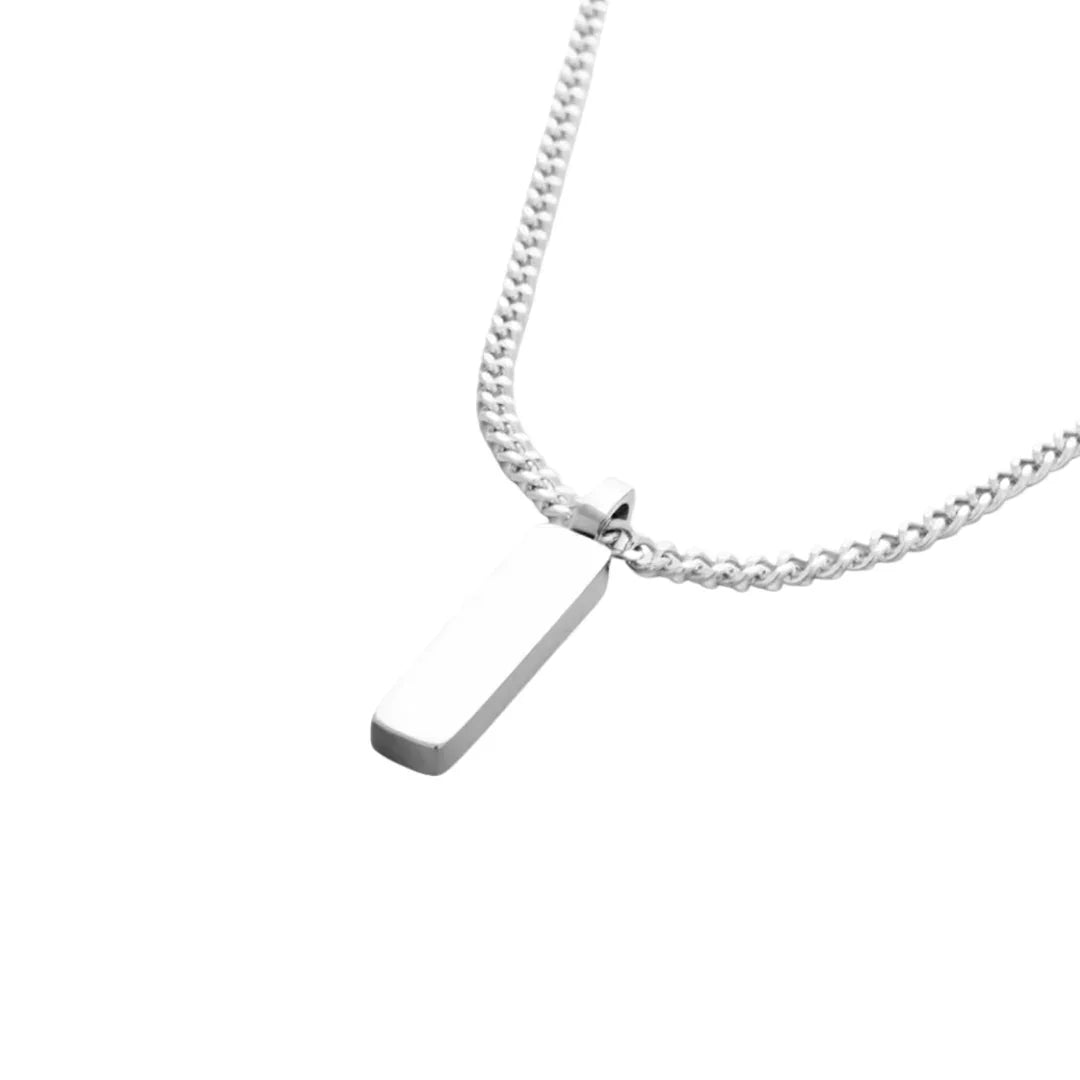 Minimalist Men's Necklace - Menfors - 200000639:285158CM Thickness 1MM;200001034:201447815YX44940 White Gold