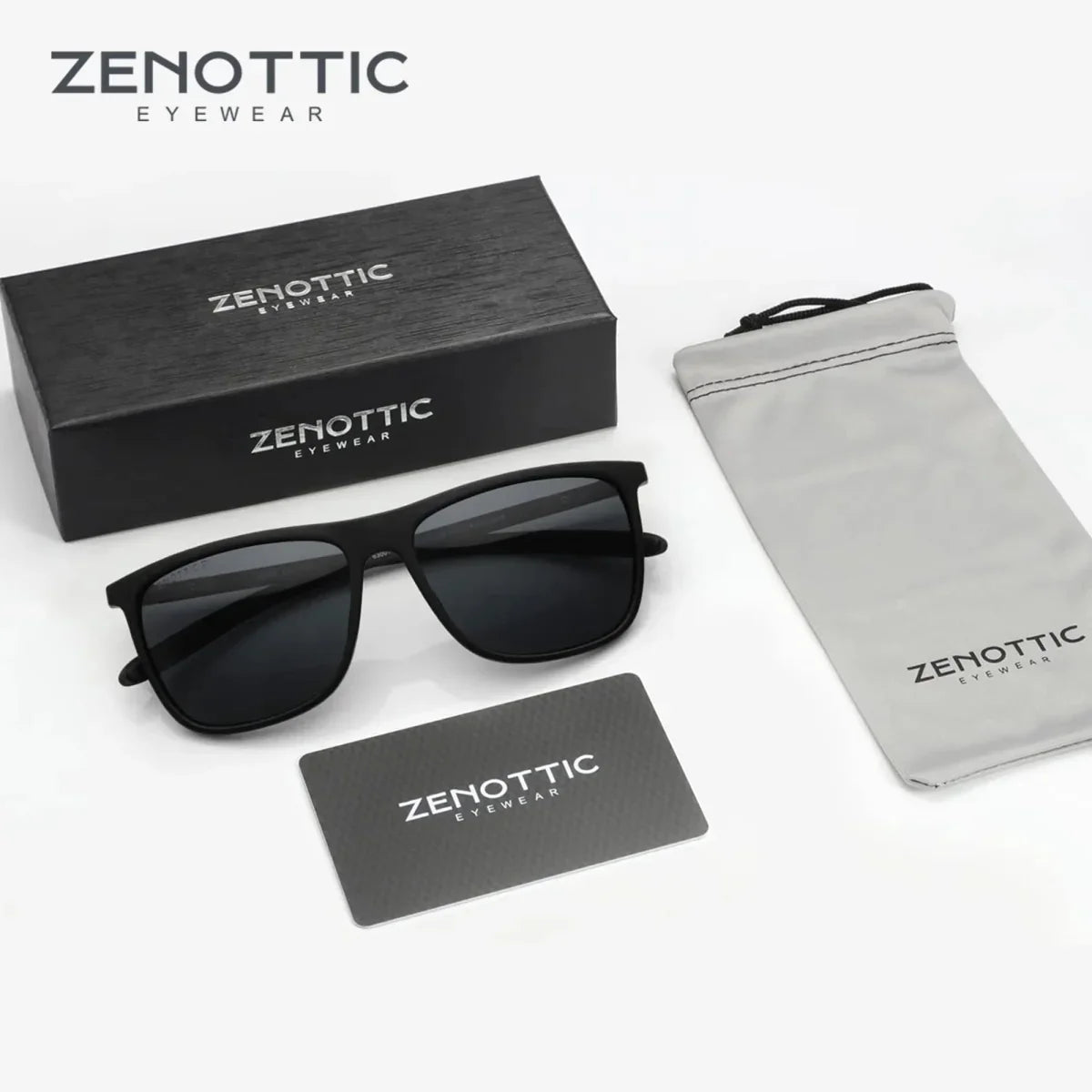 New Square Sunglasses - Menfors - 73:175001 Grey Lens