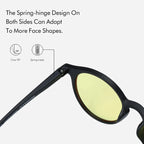 Old Money Sunglasses - Menfors - 71:100009342ZENOTTIC;73:175001 Black Grey Lens