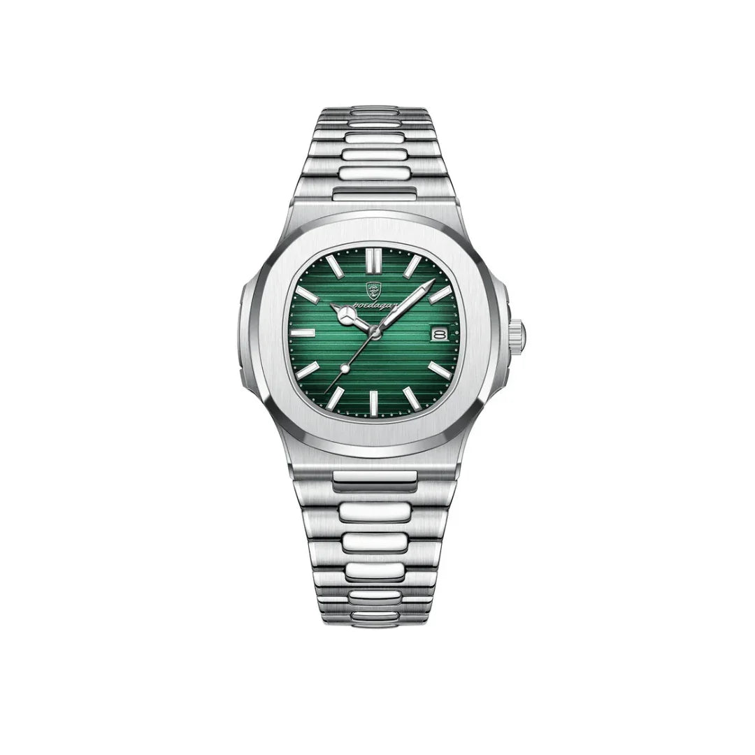 Poedagar Delux Edition Watch - Menfors - 14:200005100Silver Green