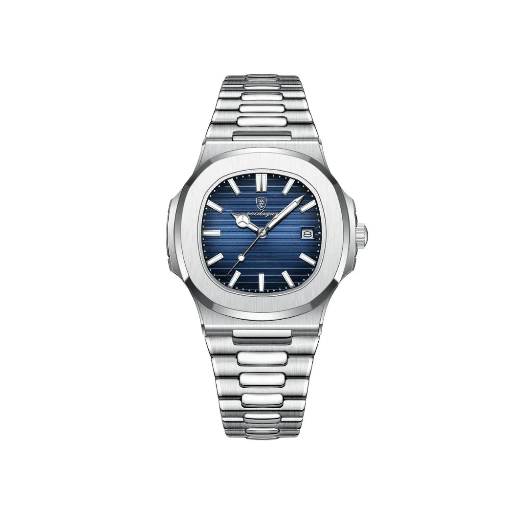 Poedagar Delux Edition Watch - Menfors - 14:201447598Silver Blue