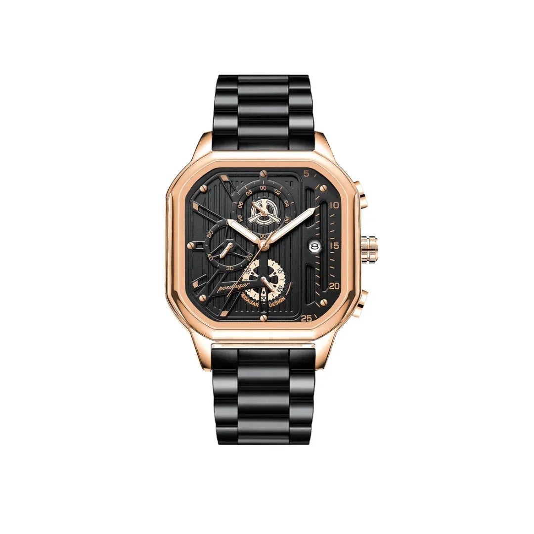 Poedagar Engine Watch - Menfors - 14:200005100Gold Gold Black S;200007763:201441035