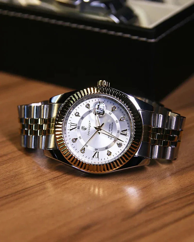 Poedagar Goldline Watch - Menfors - 14:200005100910 Gold White