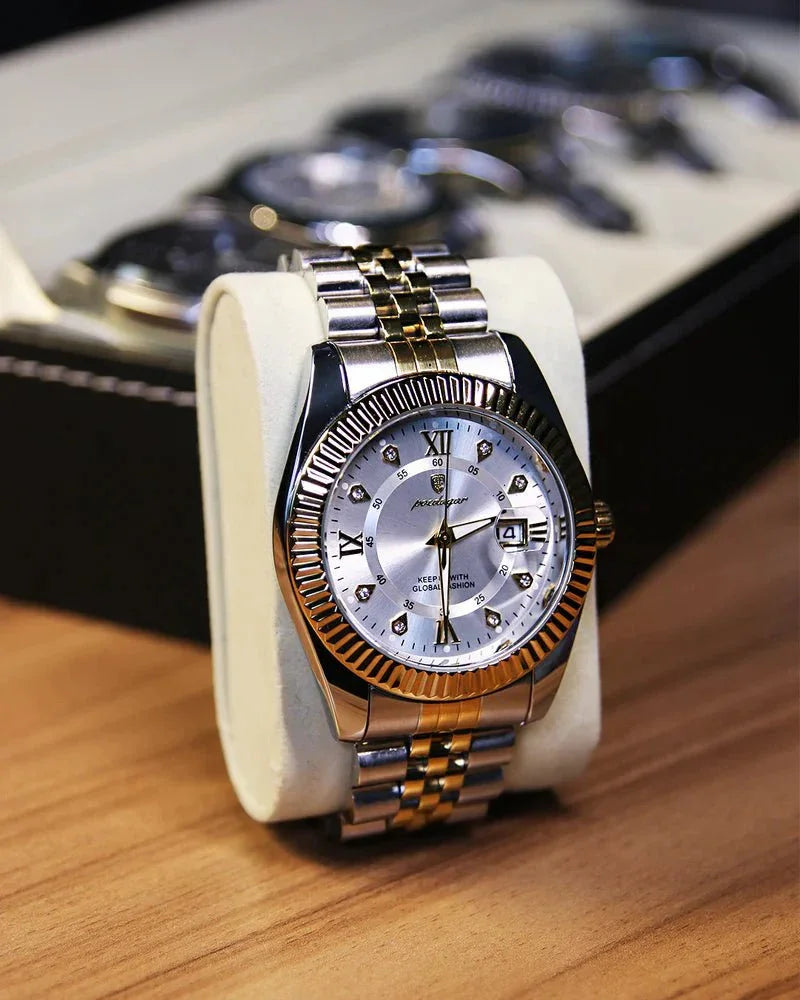 Poedagar Goldline Watch - Menfors - 14:200005100910 Gold White