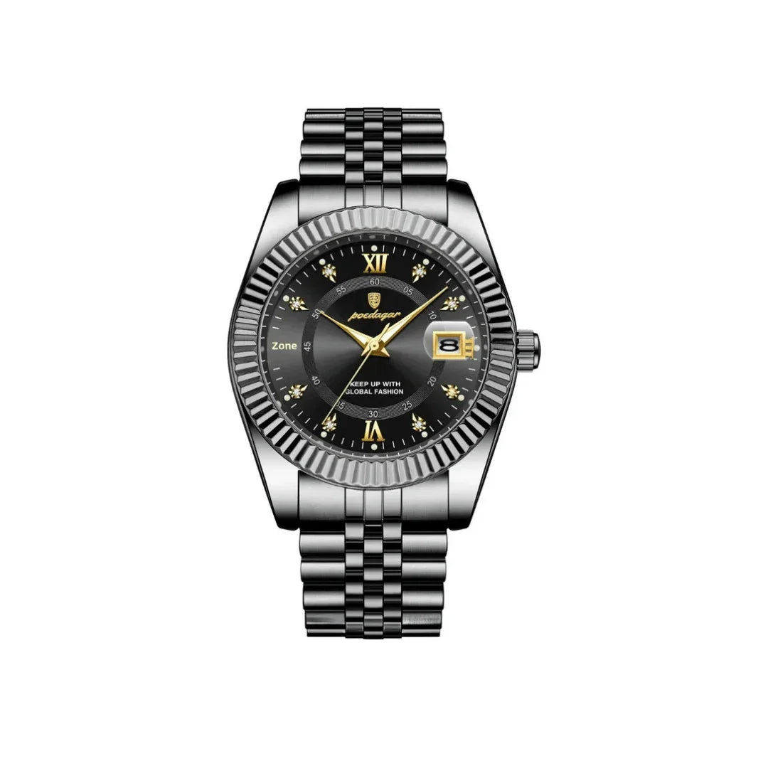 Poedagar Goldline Watch - Menfors - 14:350853910 Black Black