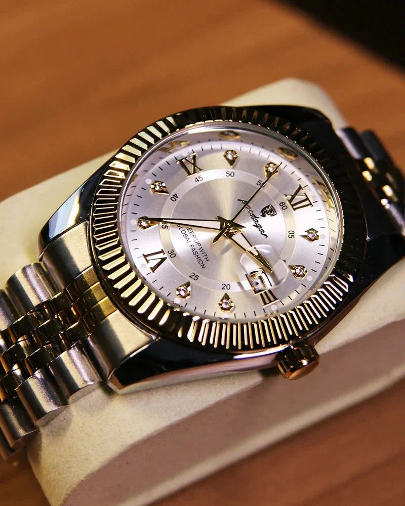 Poedagar Goldline Watch - Menfors - 14:200005100910 Gold White