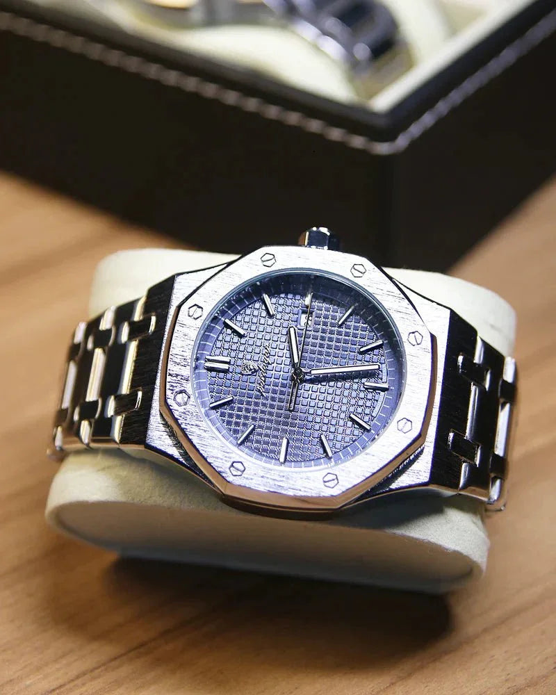 Poedagar Kingly Watch - Menfors - 14:201447598Silver Blue