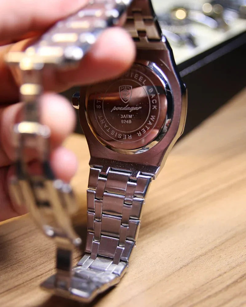 Poedagar Kingly Watch - Menfors - 14:201447598Silver Blue