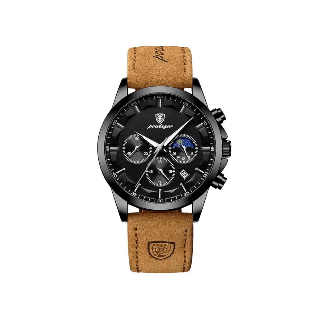 Poedagar Leather Edition Watch - Menfors - 14:350853LCBB