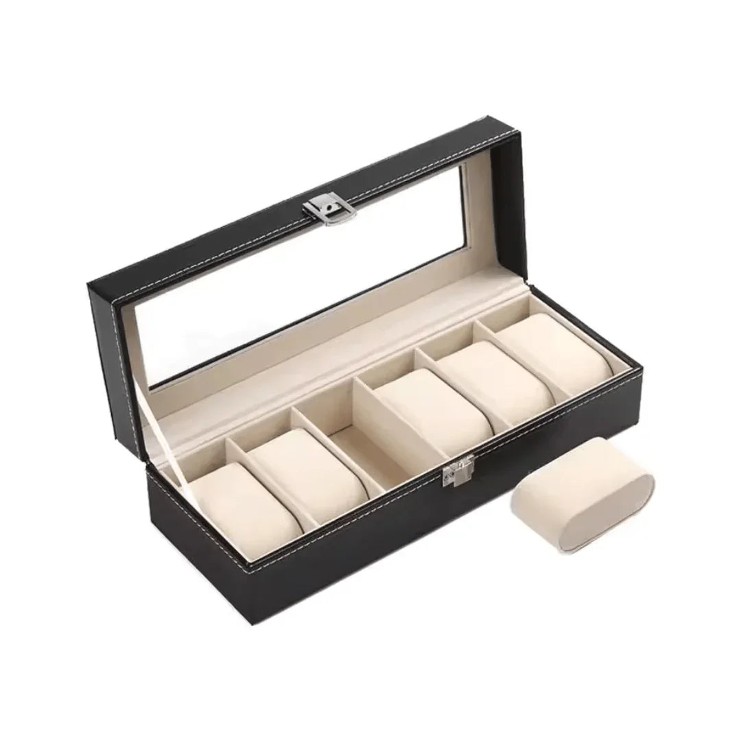 Watch Storage Box - 6 Slots - Menfors - 14:175Beige 6 Positions